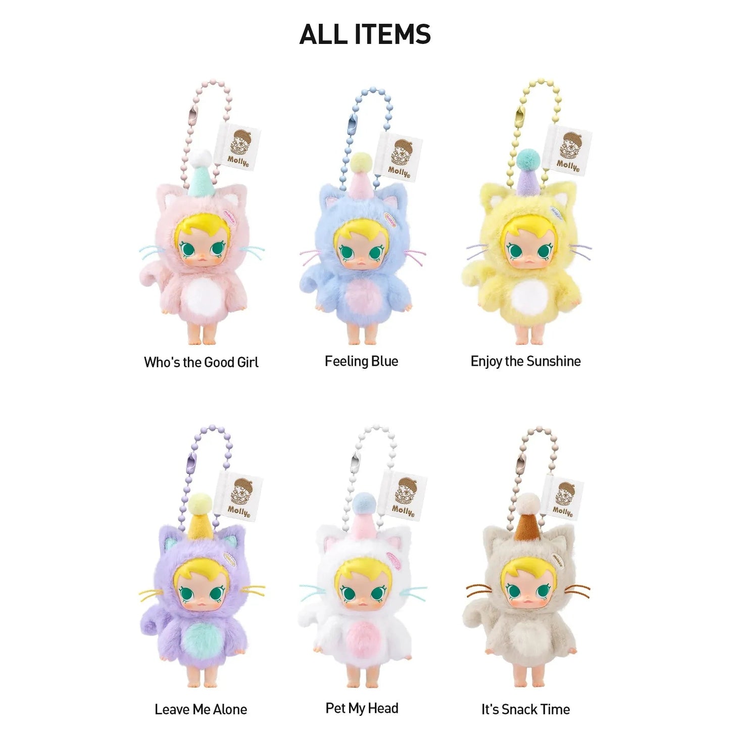 IN STOCK Baby Molly Pocket Friends Series-Vinyl Plush Pendant Blind Box